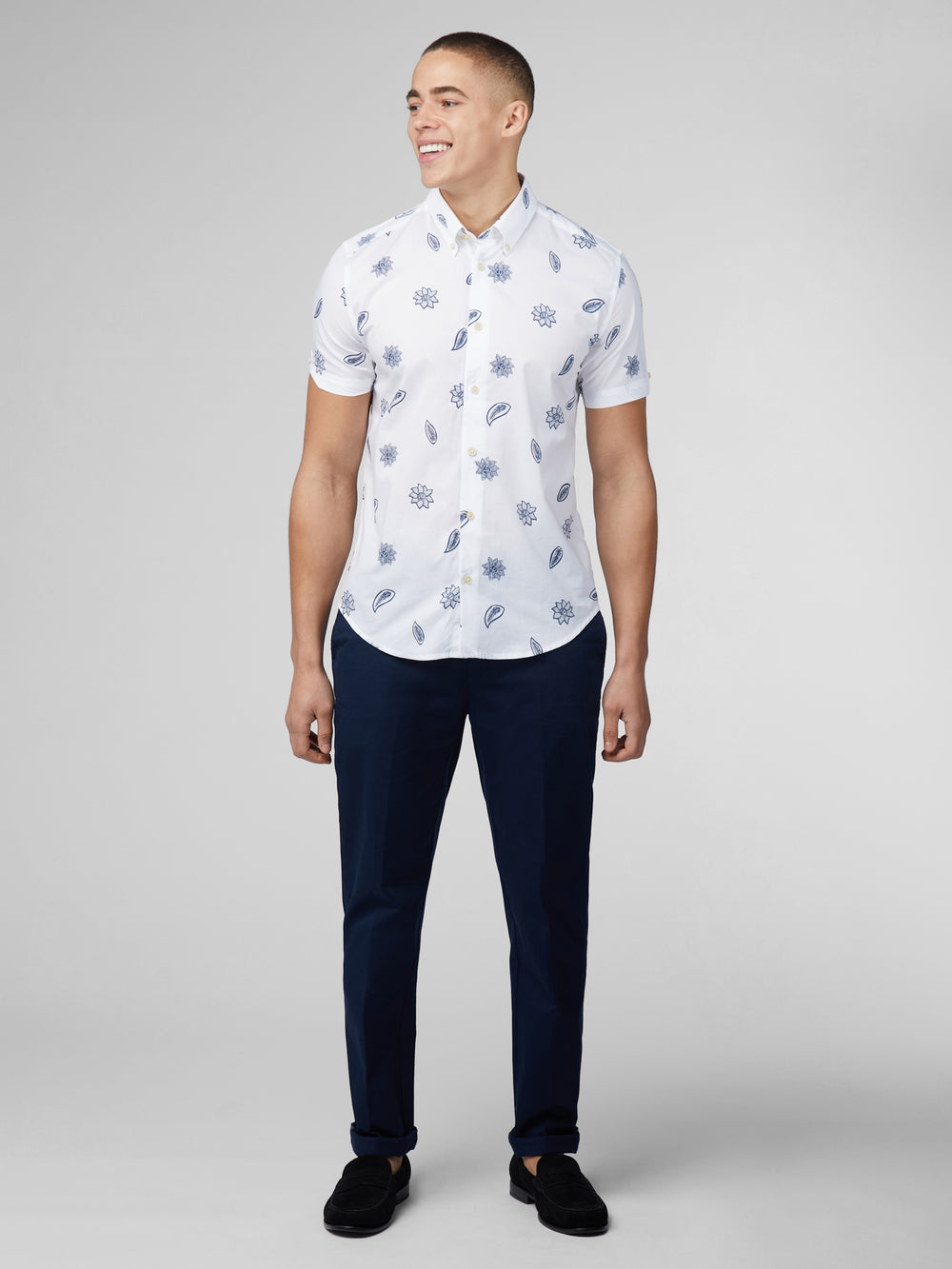 Camicie Ben Sherman Signature Floral Bianche | 421850-ZGS