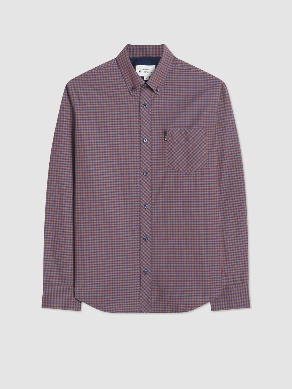 Camicie Ben Sherman Signature Gingham Long-Sleeve Viola | 648172-SXJ