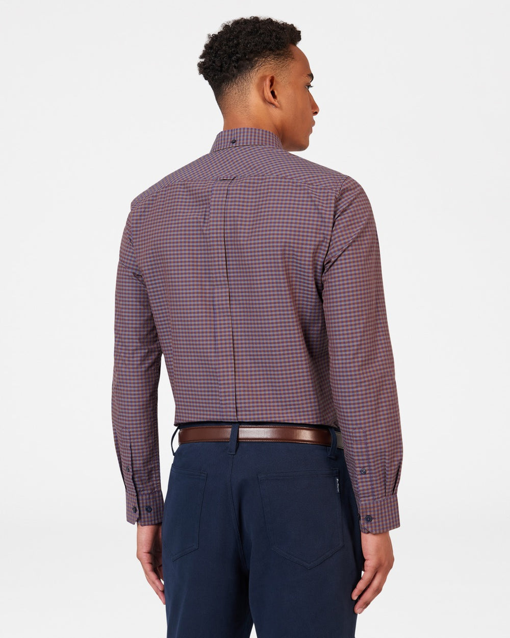 Camicie Ben Sherman Signature Gingham Long-Sleeve Viola | 648172-SXJ