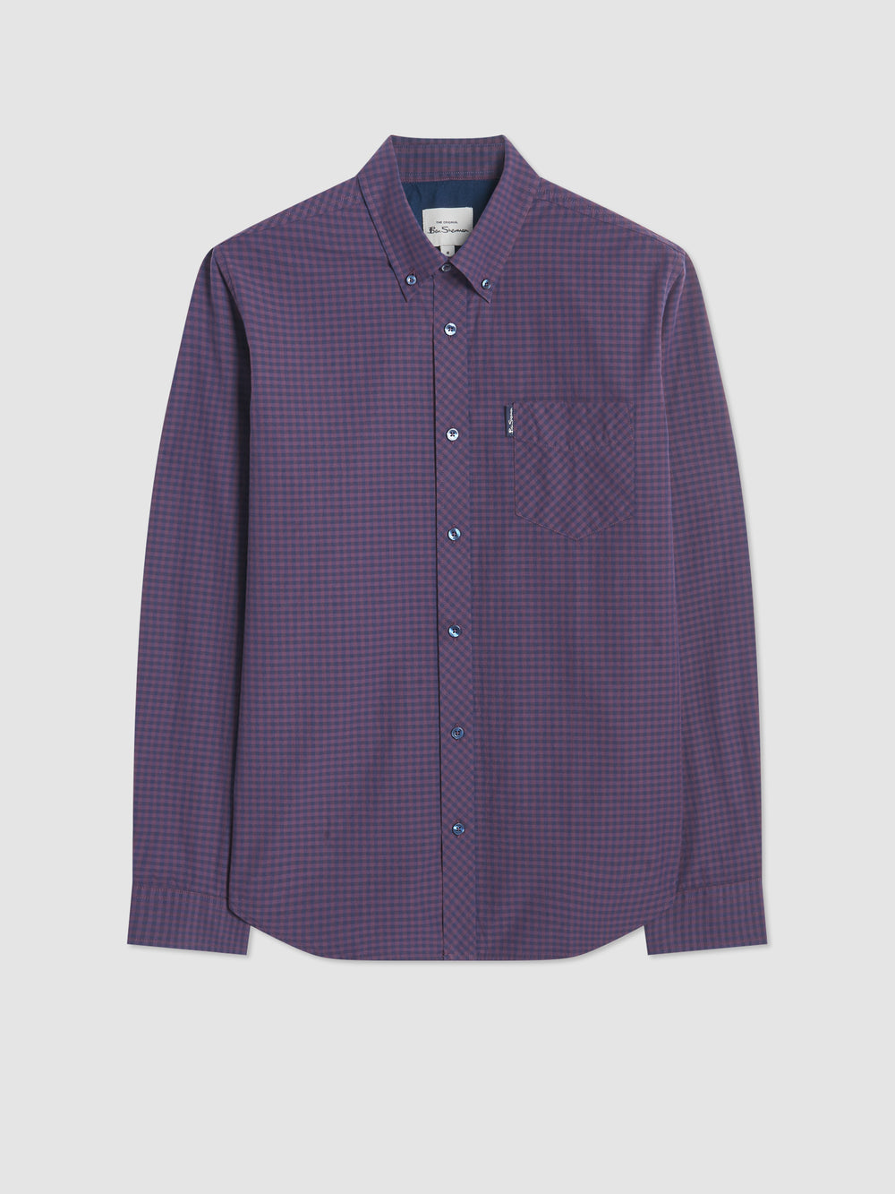 Camicie Ben Sherman Signature Gingham Long-Sleeve Viola | 394610-EPY