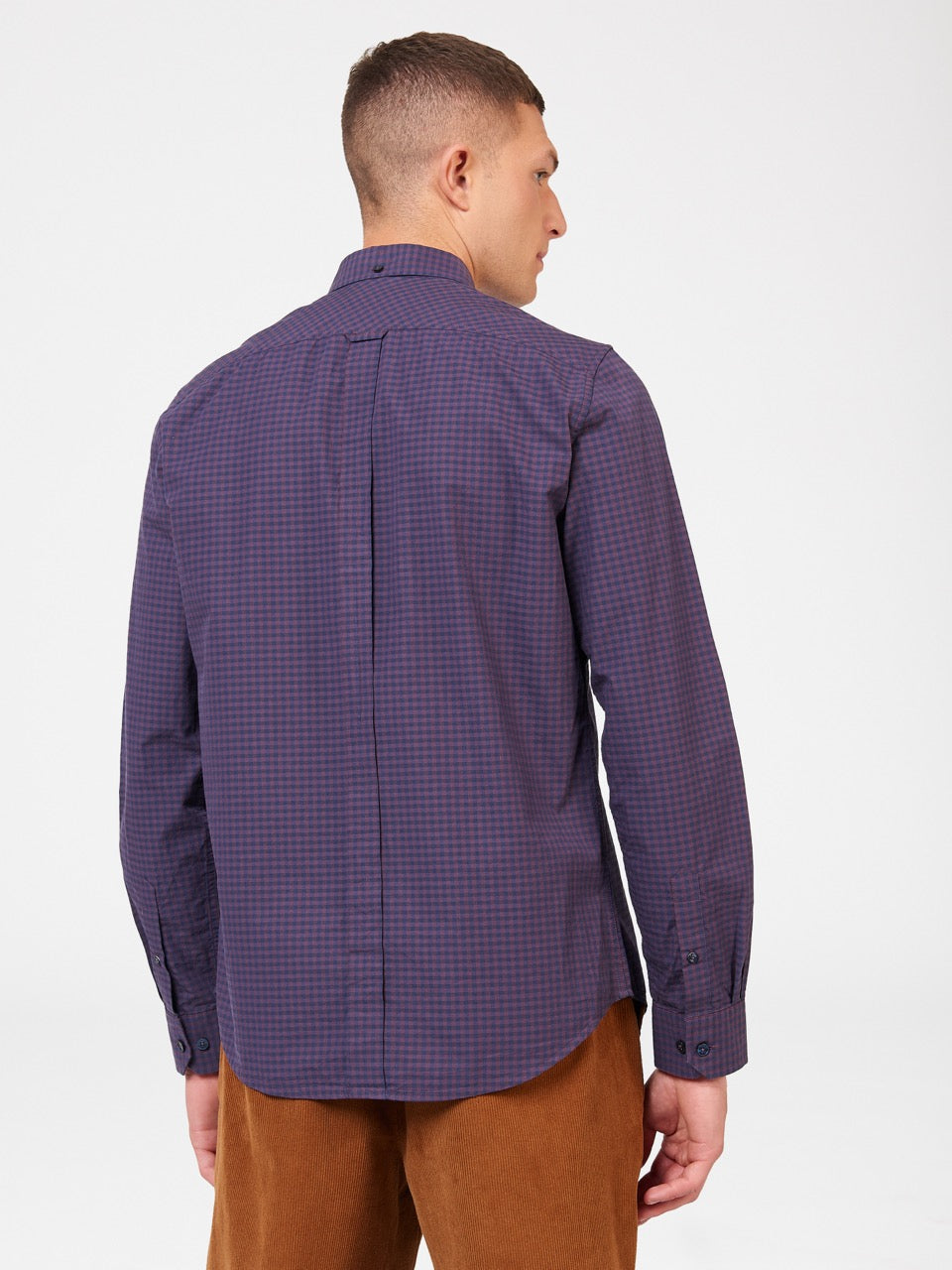 Camicie Ben Sherman Signature Gingham Long-Sleeve Viola | 394610-EPY