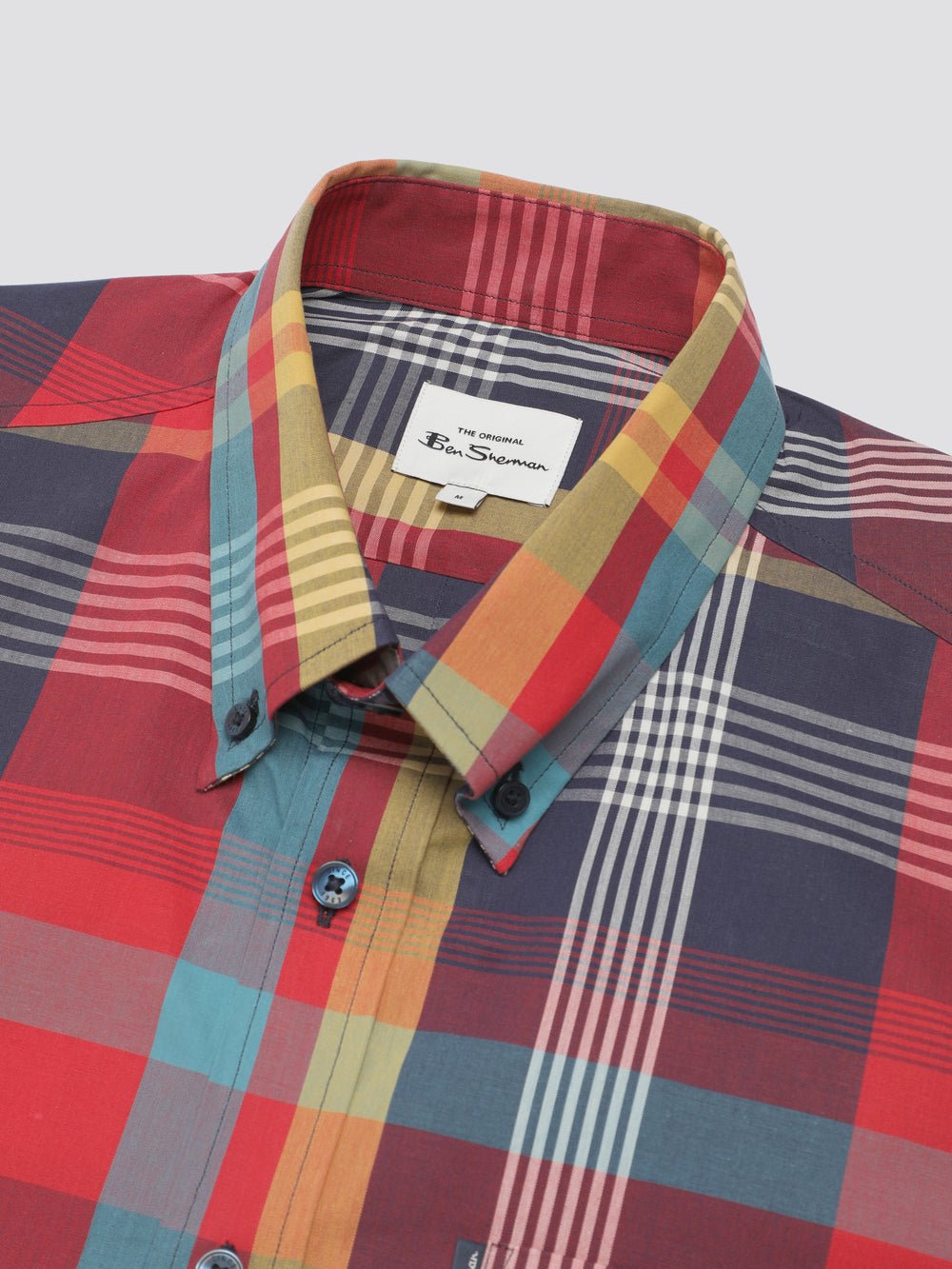 Camicie Ben Sherman Signature Large Madras Check Rosse | 148539-YSK