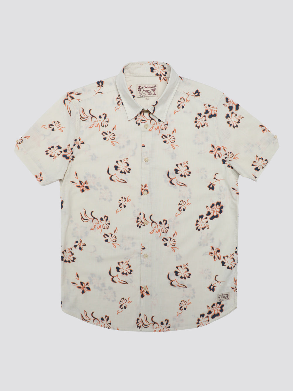 Camicie Ben Sherman Signature Linear Floral Bianche | 024389-NFG