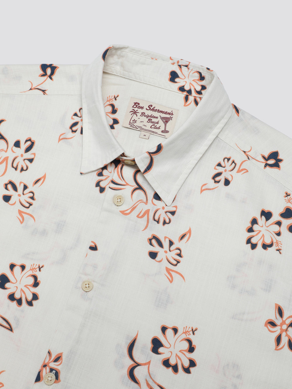 Camicie Ben Sherman Signature Linear Floral Bianche | 024389-NFG