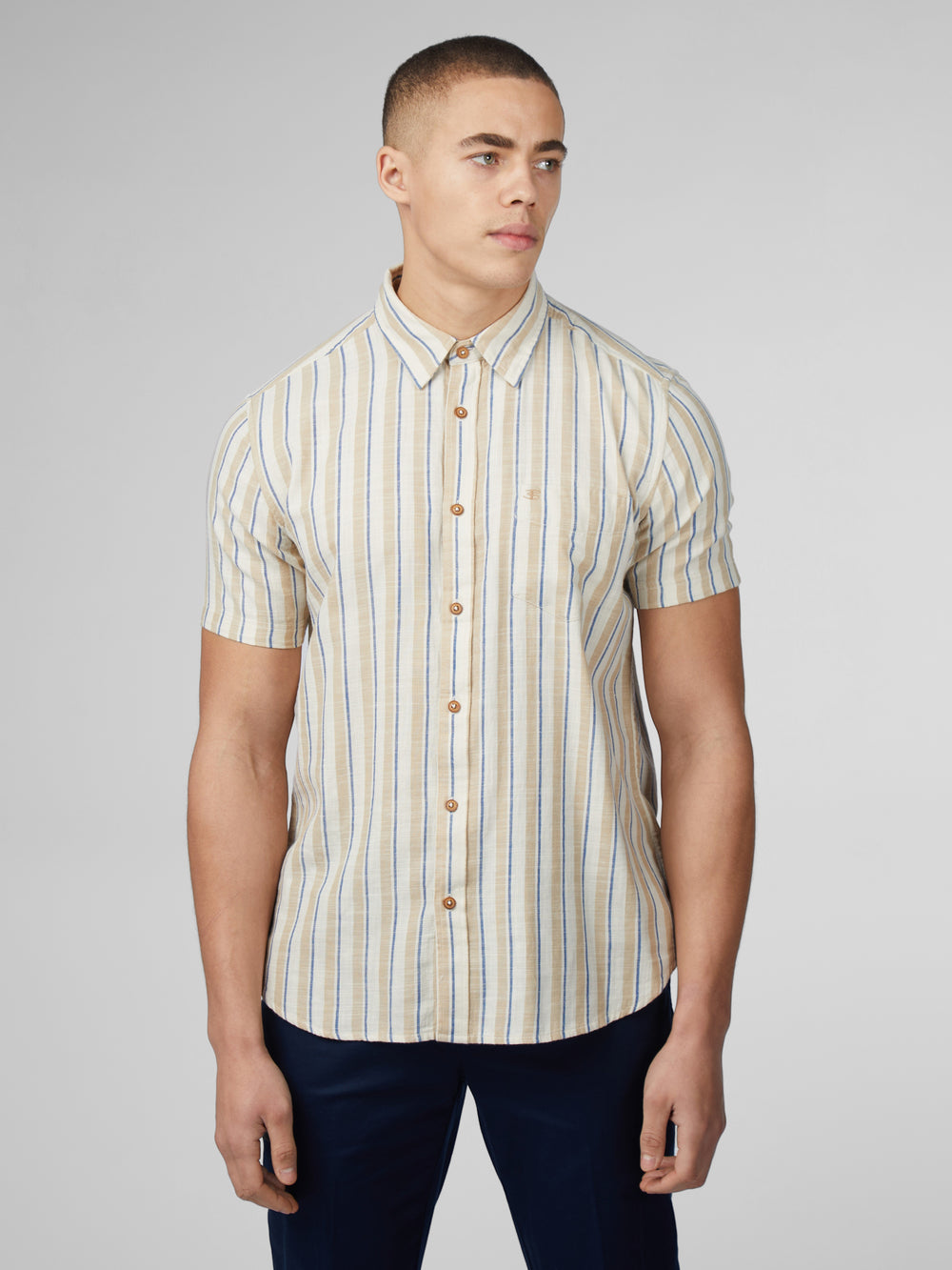 Camicie Ben Sherman Signature Mod Stripe Bianche | 572186-YQO