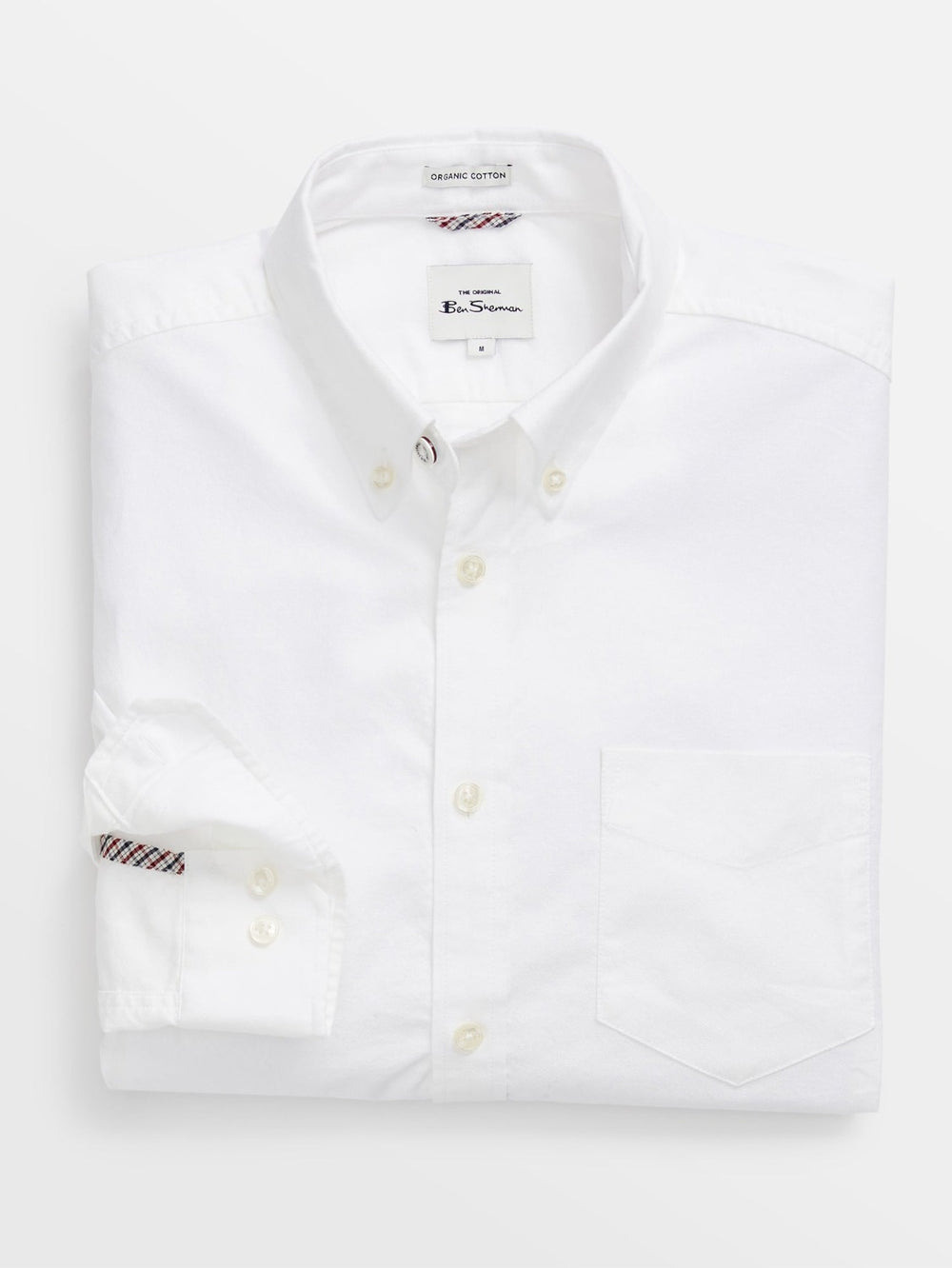 Camicie Ben Sherman Signature Organic Long-Sleeve Oxford Bianche | 106725-GDE