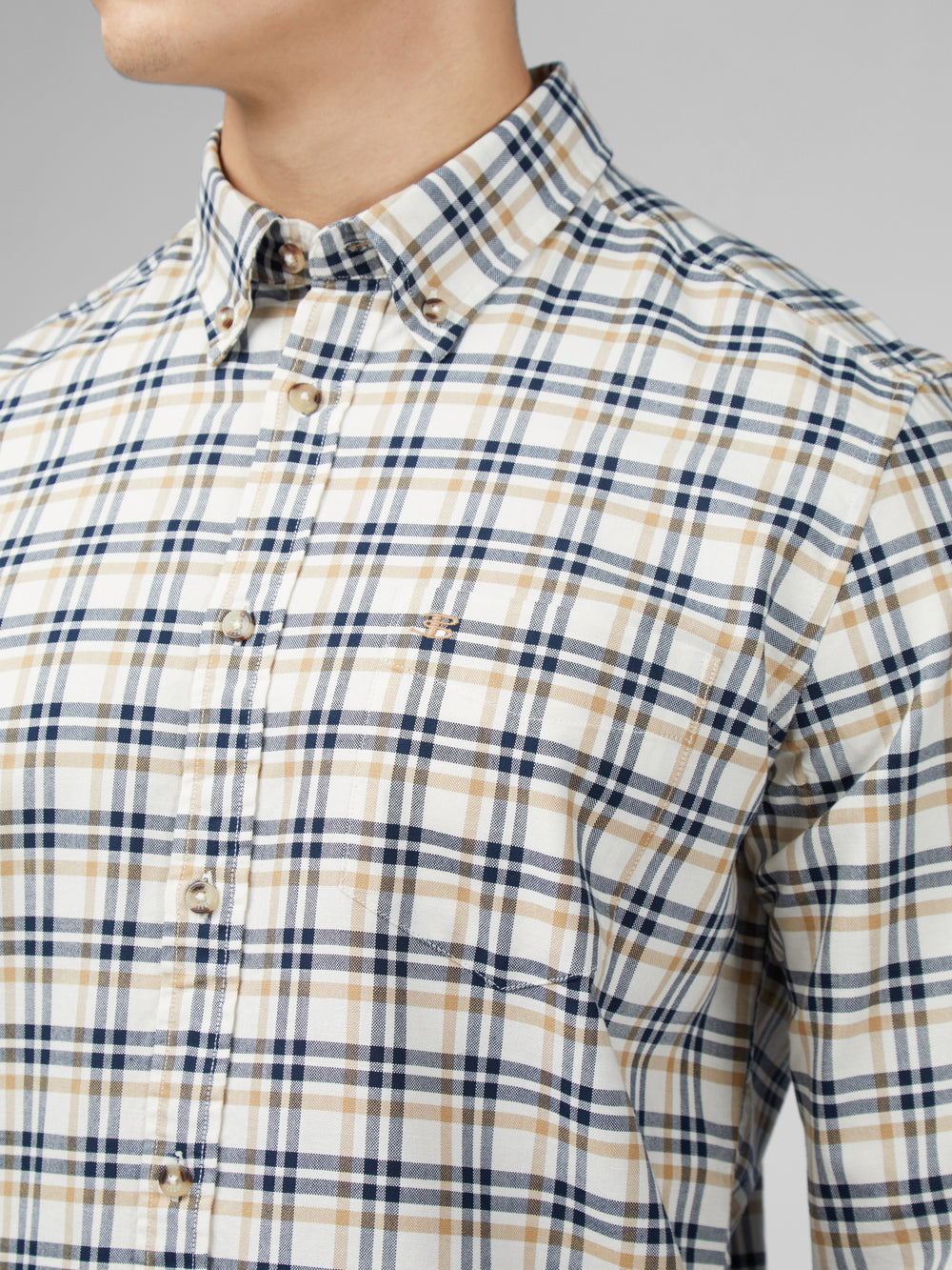 Camicie Ben Sherman Signature Oxford Check Bianche | 021463-TYX