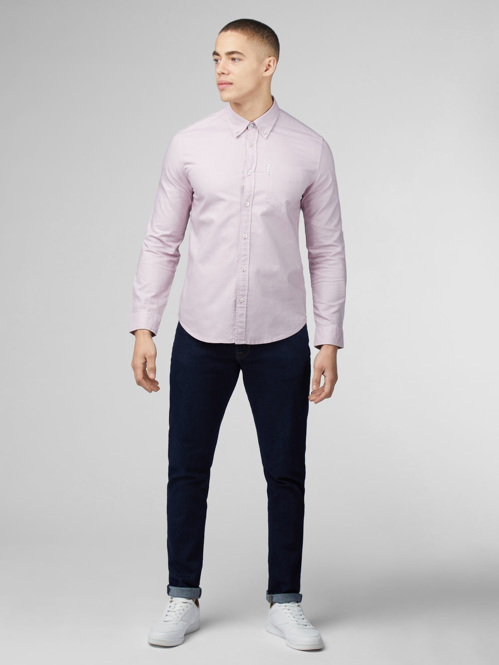 Camicie Ben Sherman Signature Oxford Long Sleeve Viola | 072943-AZB