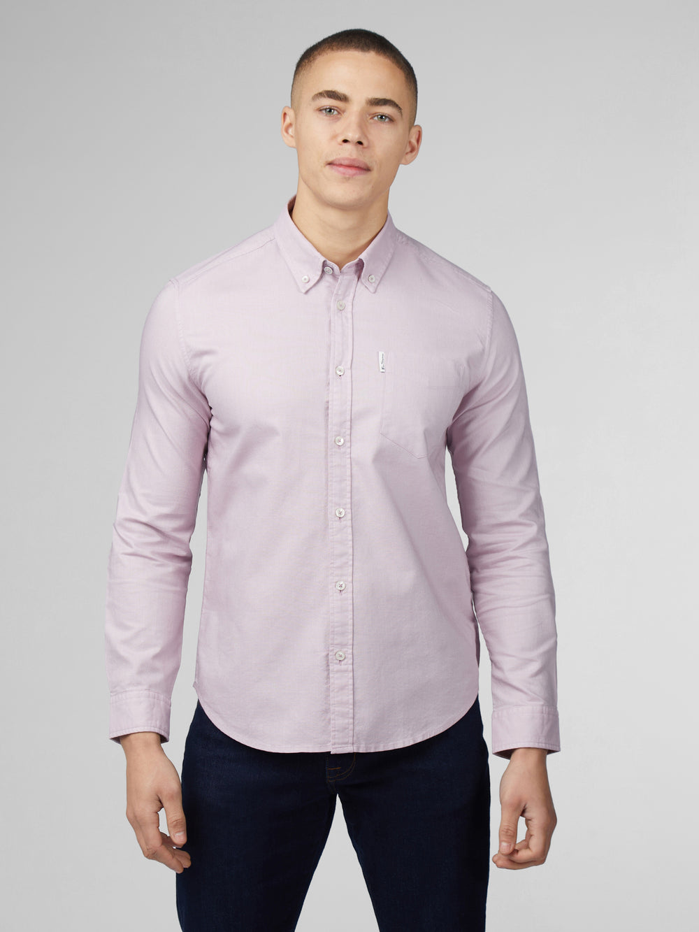 Camicie Ben Sherman Signature Oxford Long Sleeve Viola | 072943-AZB