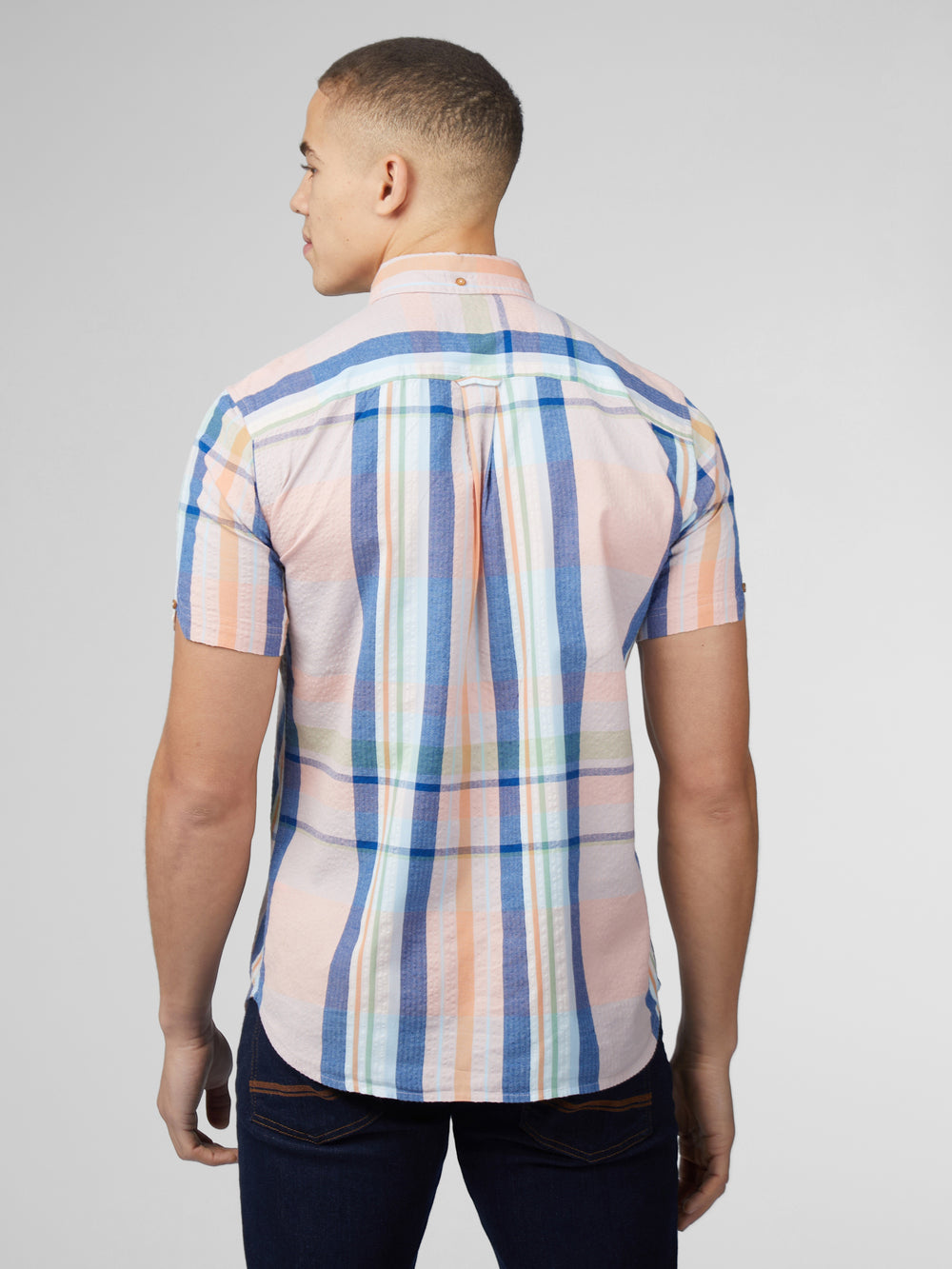 Camicie Ben Sherman Signature Seersucker Check Rosa | 354170-ENX