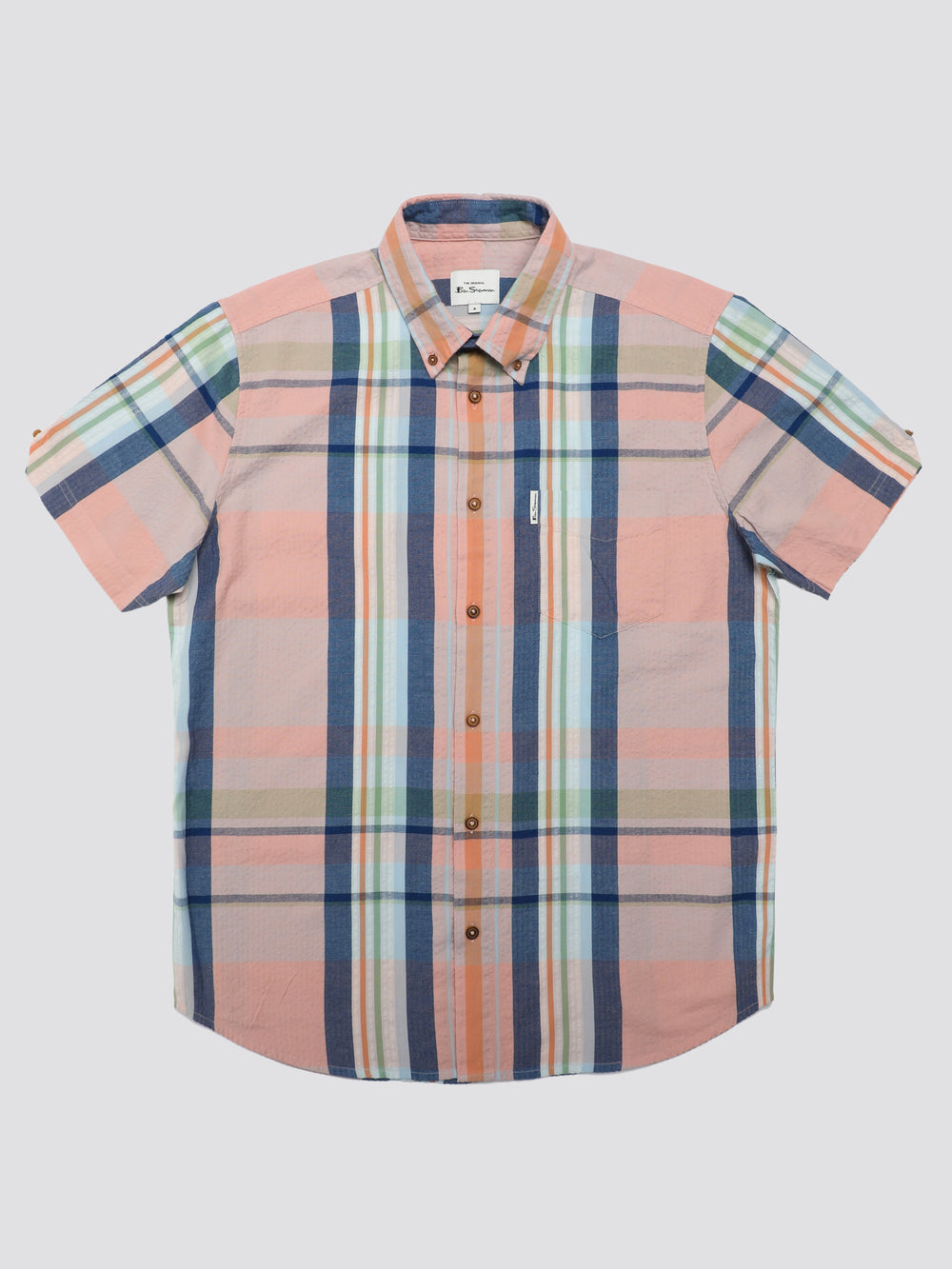 Camicie Ben Sherman Signature Seersucker Check Rosa | 354170-ENX