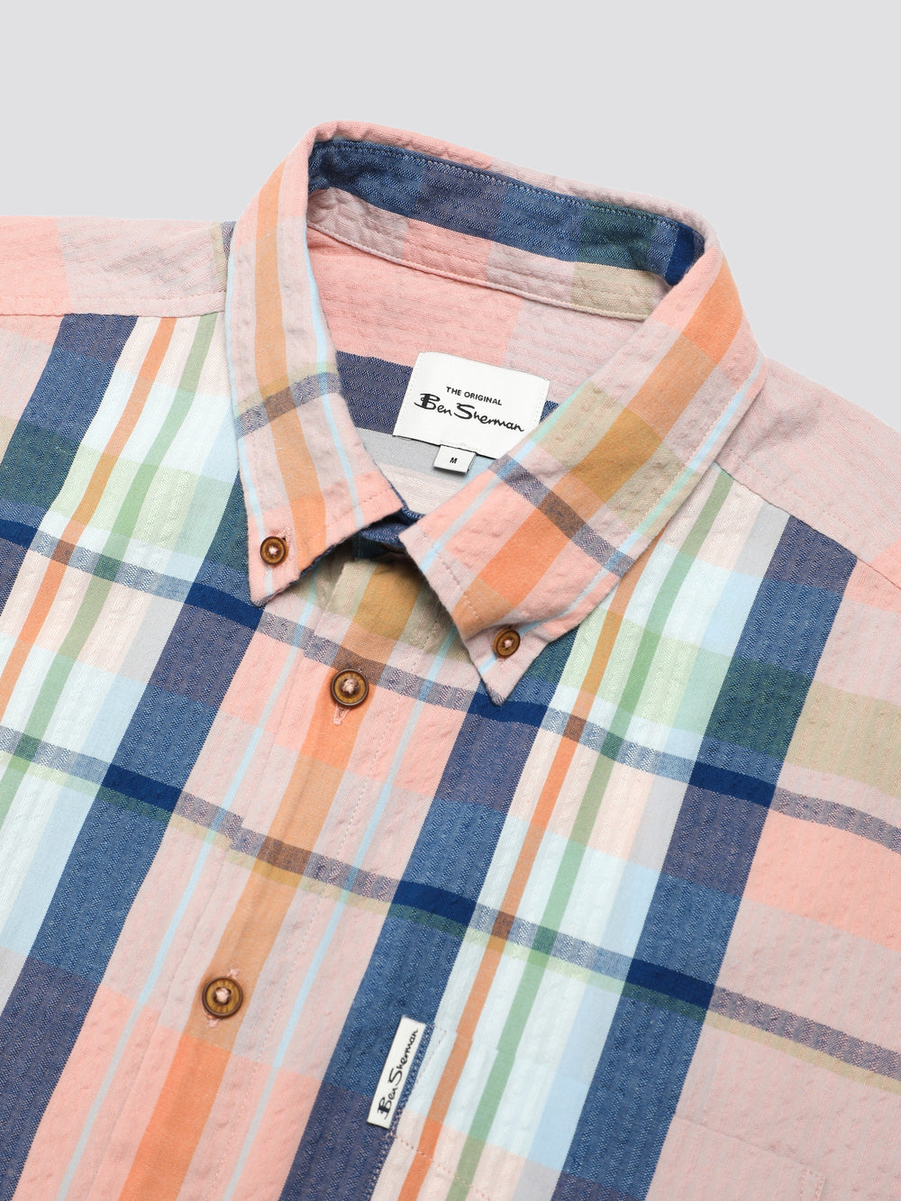 Camicie Ben Sherman Signature Seersucker Check Rosa | 354170-ENX