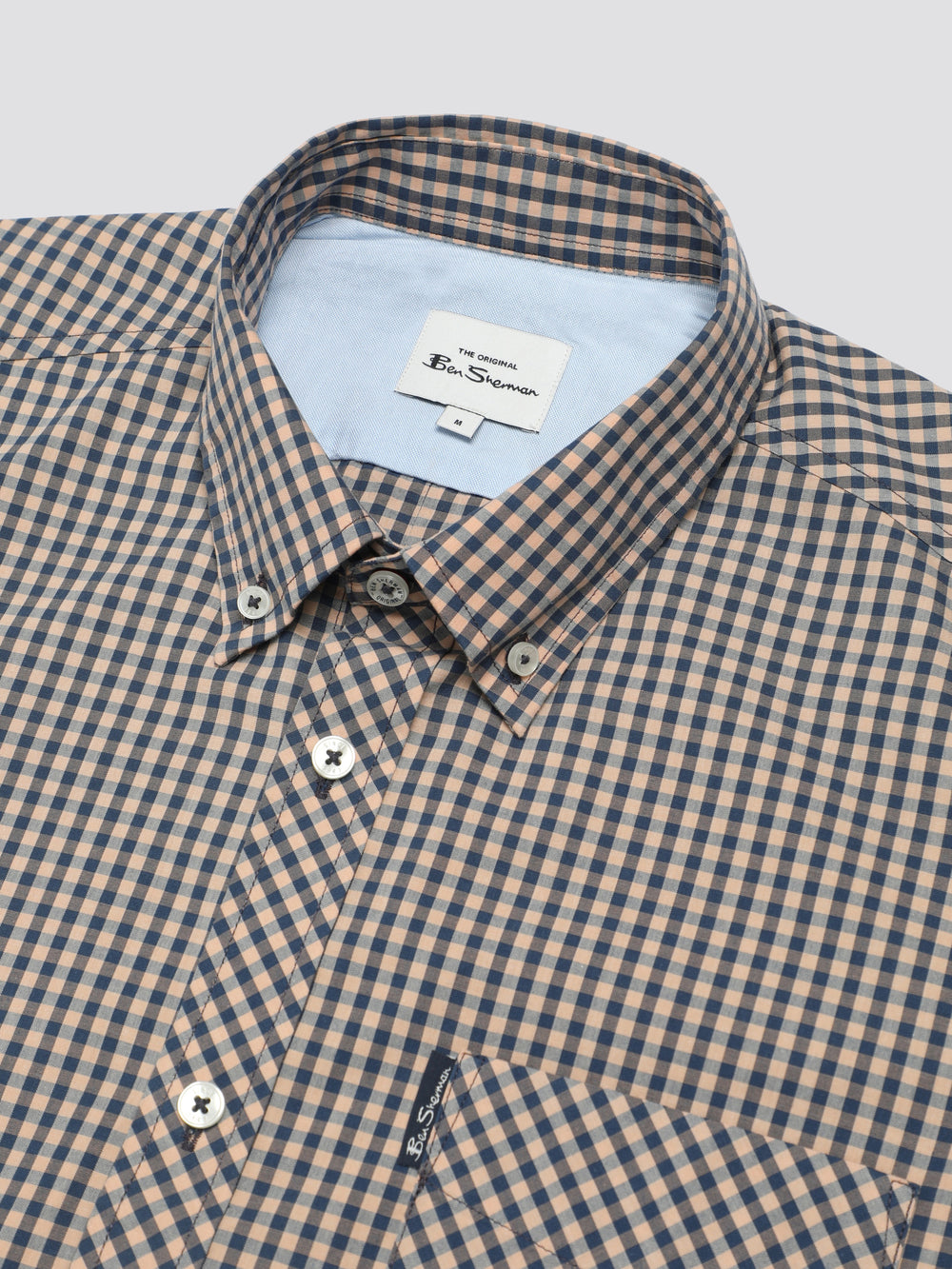 Camicie Ben Sherman Signature Short Sleeve Gingham Rame Arancioni | 890157-GFT