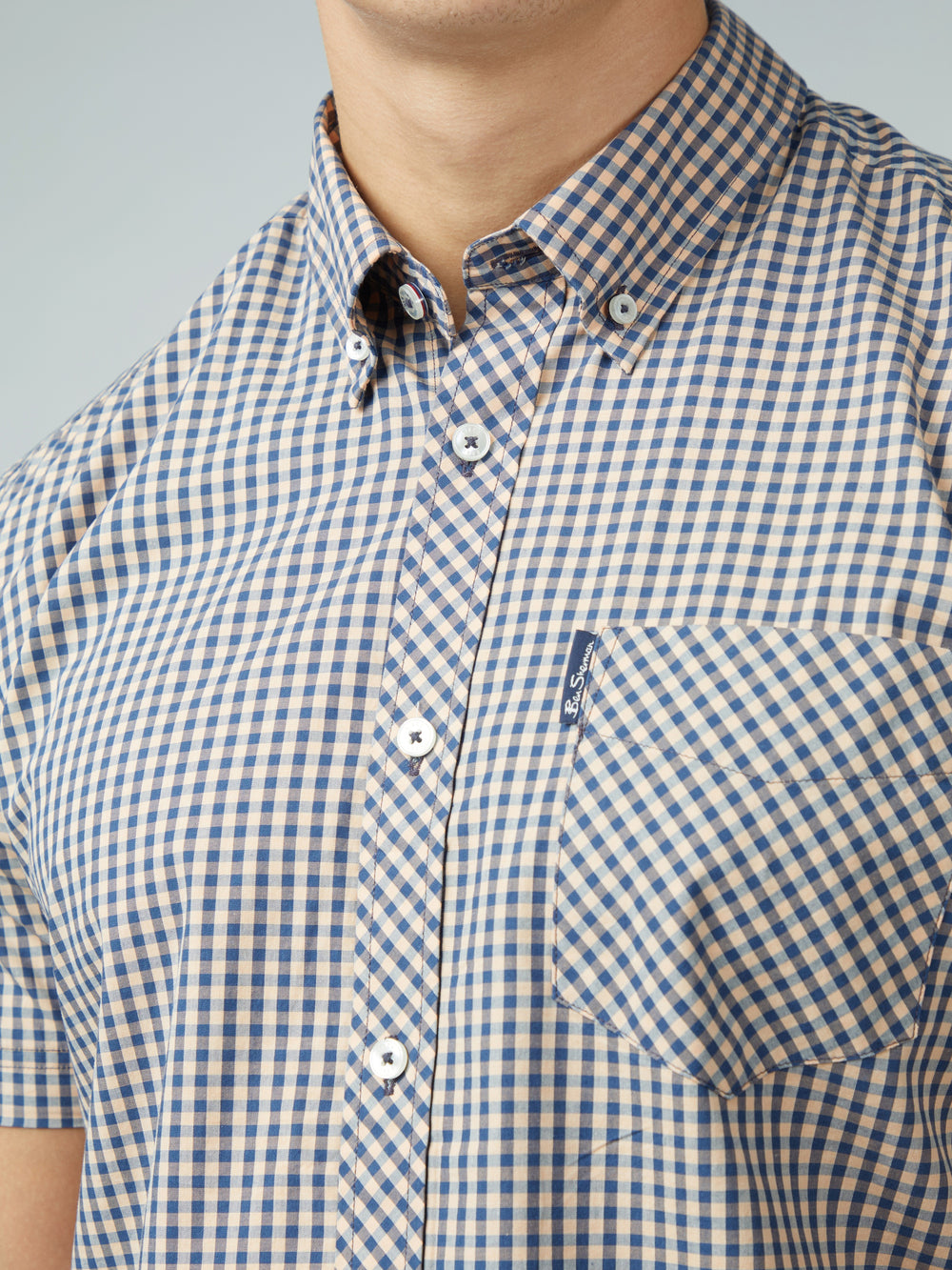 Camicie Ben Sherman Signature Short Sleeve Gingham Rame Arancioni | 890157-GFT