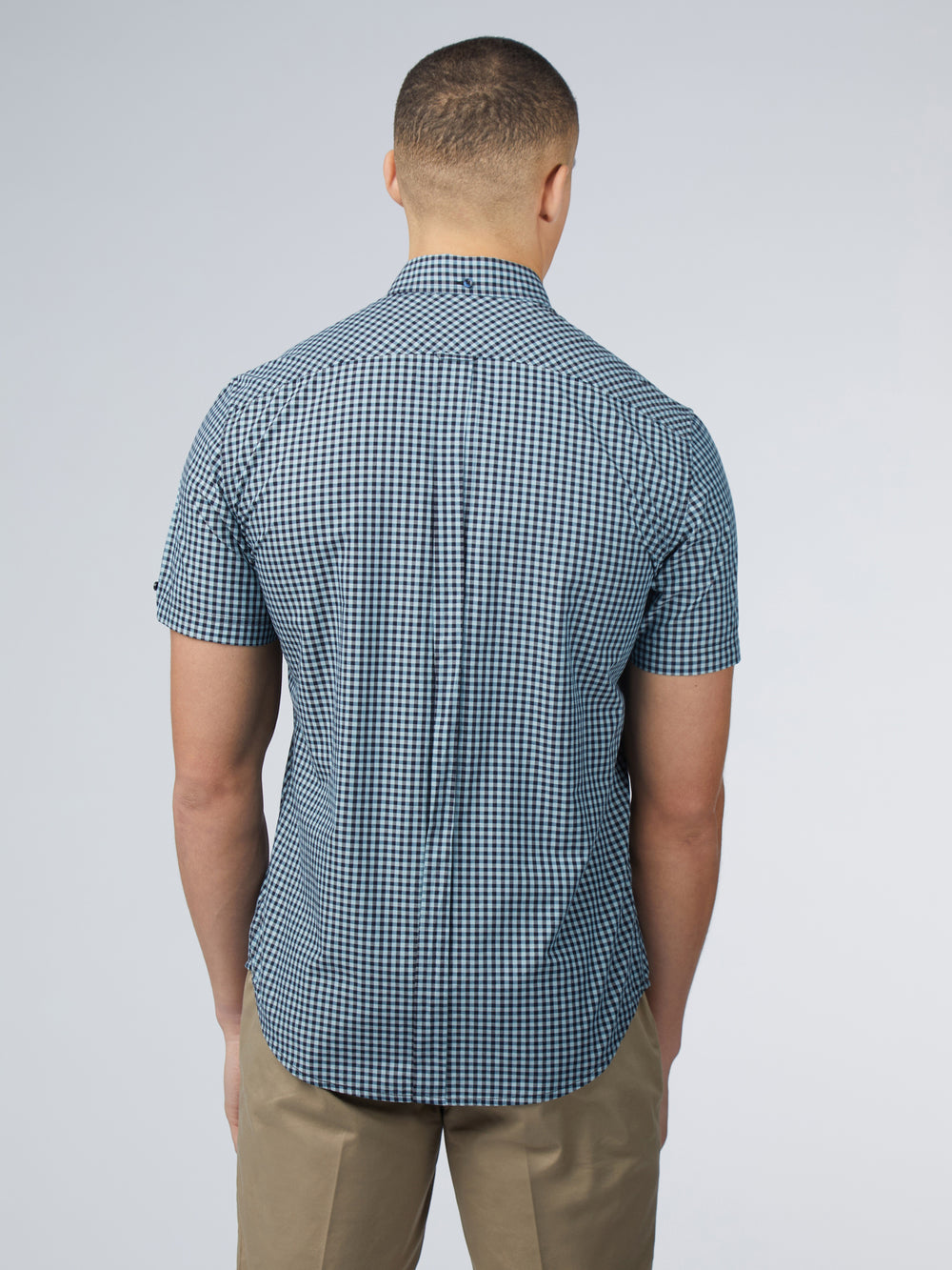 Camicie Ben Sherman Signature Short Sleeve Gingham Blu | 827649-PBN