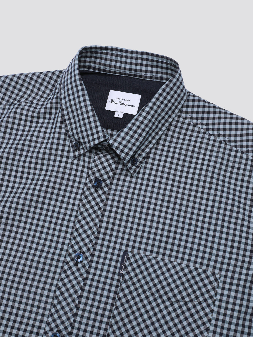 Camicie Ben Sherman Signature Short Sleeve Gingham Blu | 827649-PBN