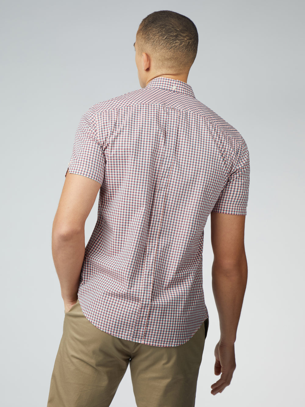 Camicie Ben Sherman Signature Short Sleeve Gingham Rosse Bianche | 684937-BCD