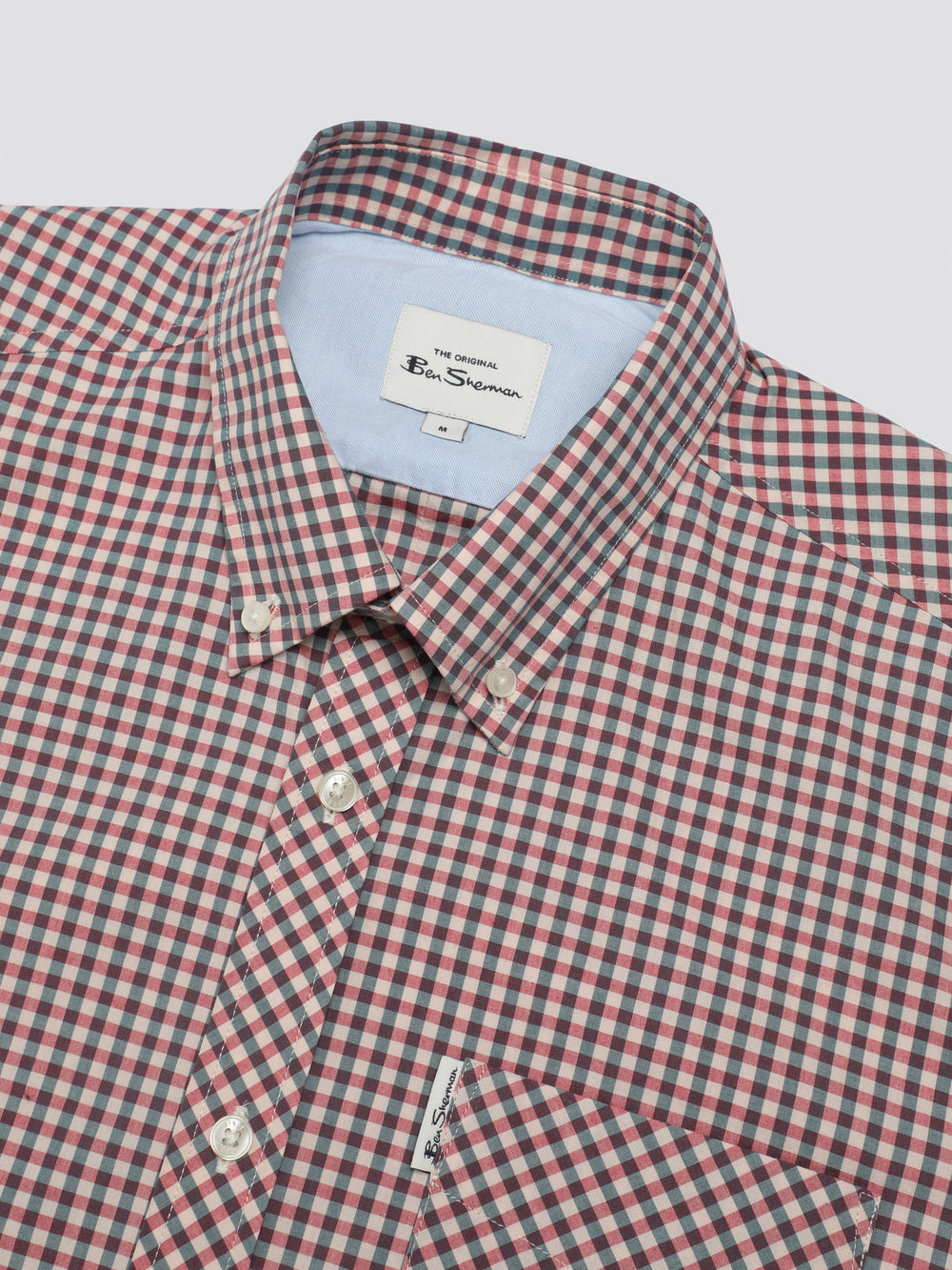 Camicie Ben Sherman Signature Short Sleeve Gingham Rosse Bianche | 684937-BCD