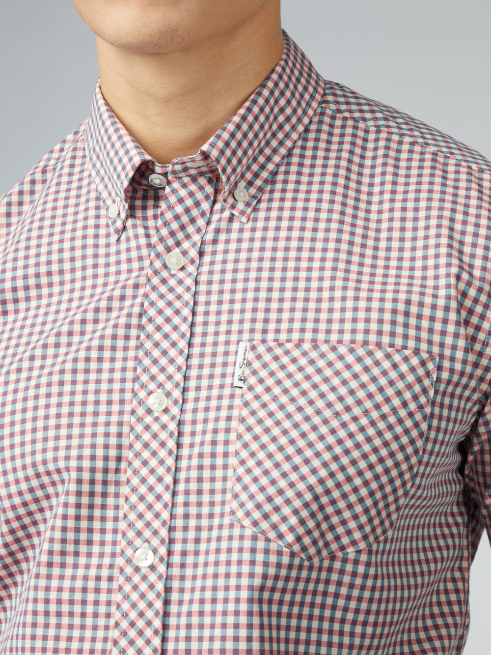 Camicie Ben Sherman Signature Short Sleeve Gingham Rosse Bianche | 684937-BCD