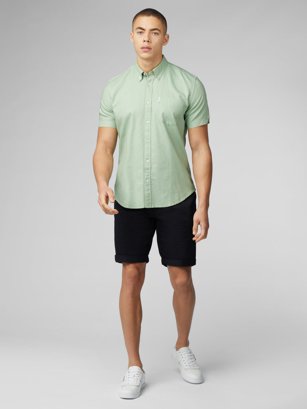 Camicie Ben Sherman Signature Short Sleeve Oxford Verdi | 520793-RST