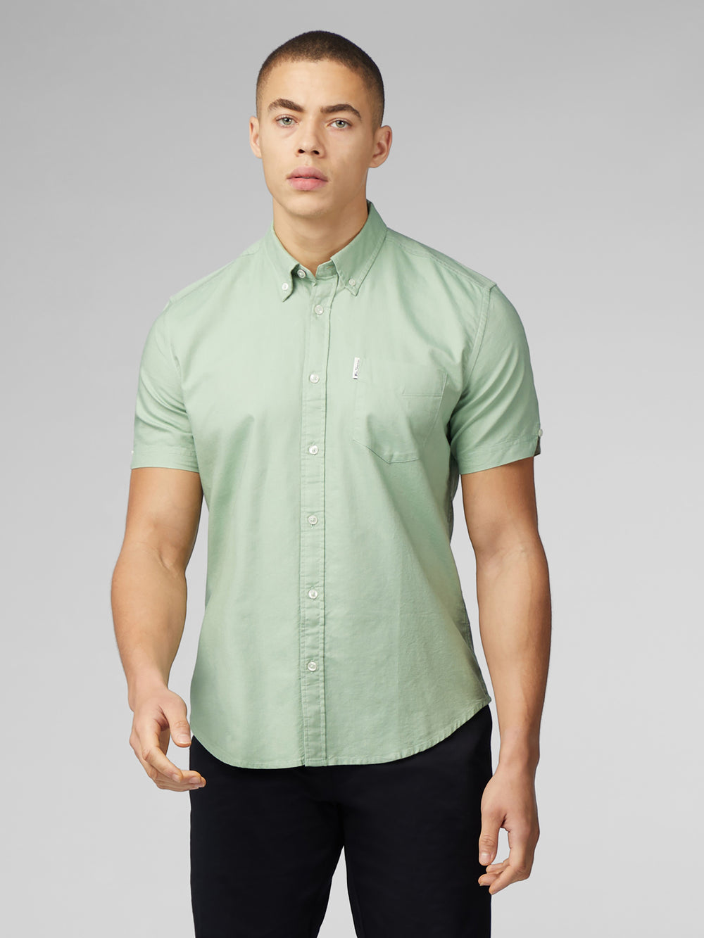 Camicie Ben Sherman Signature Short Sleeve Oxford Verdi | 520793-RST