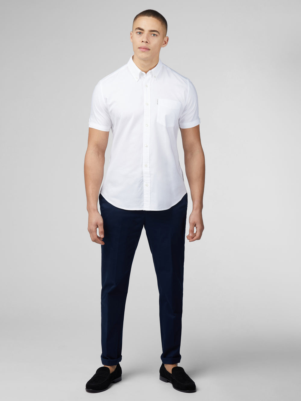 Camicie Ben Sherman Signature Short Sleeve Oxford Bianche | 120967-ZOY