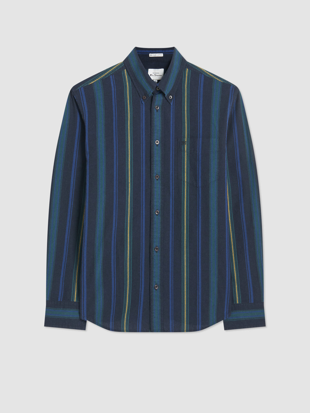 Camicie Ben Sherman Signature Striped Oxford Verdi | 395704-CXK