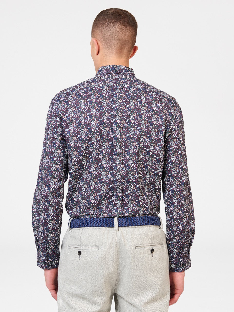 Camicie Ben Sherman Winter Floral Viola | 683452-WBY