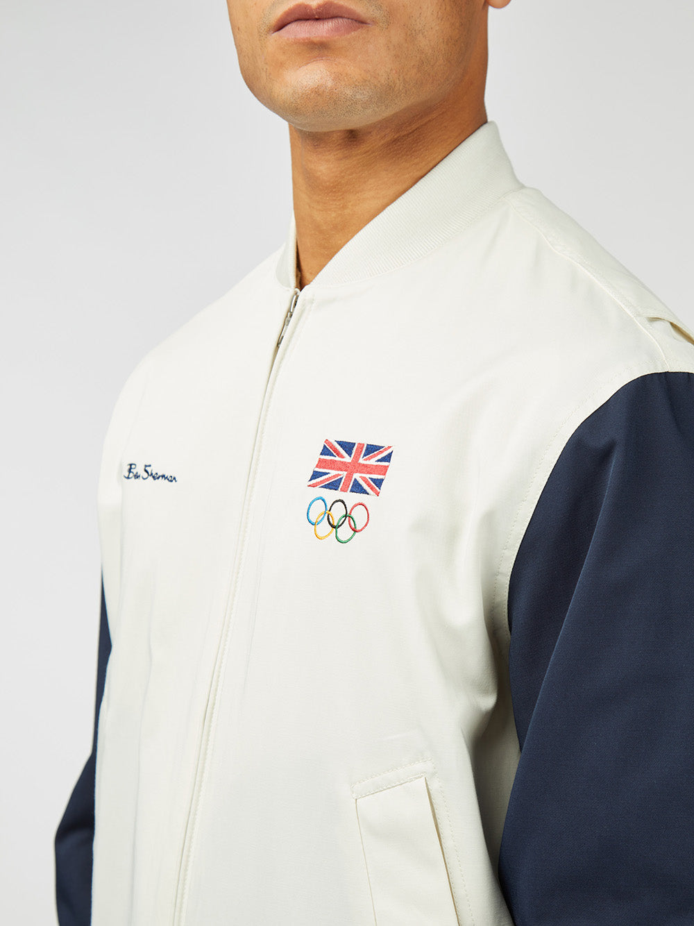 Giacche Ben Sherman Team GB Commercial Bomber Bianche | 520487-FVS