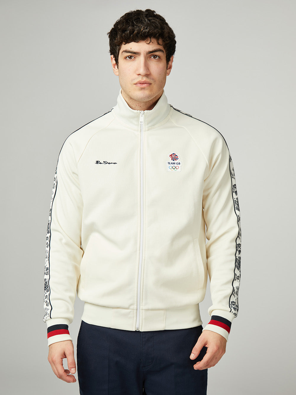 Giacche Ben Sherman Team GB Taped Track Top Bianche | 108962-KVP