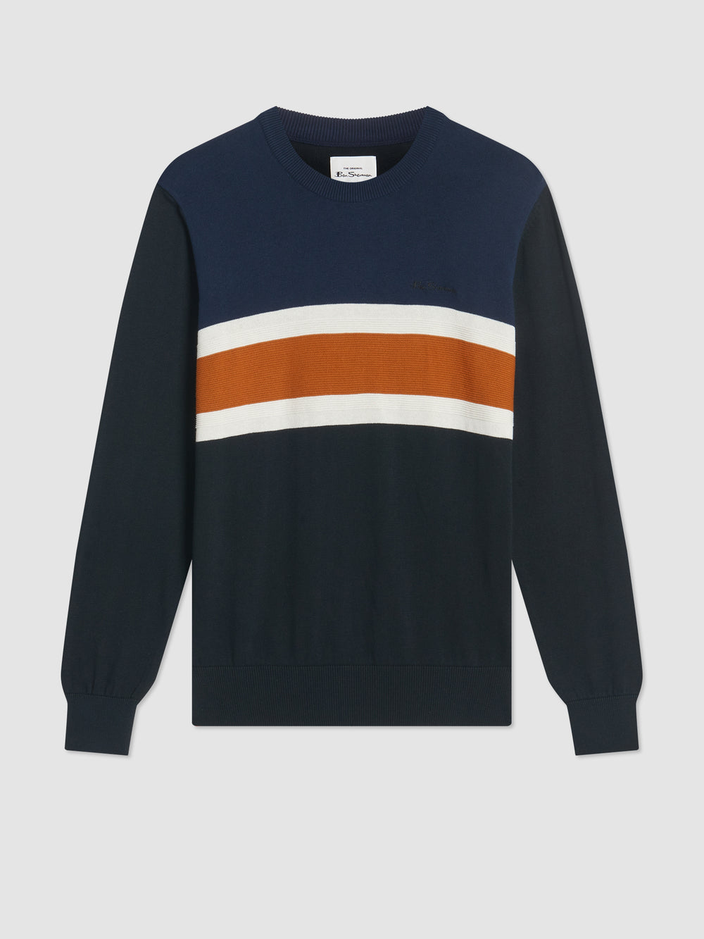 Maglieria Ben Sherman Chest Stripe Crewneck Nere | 914628-SGT