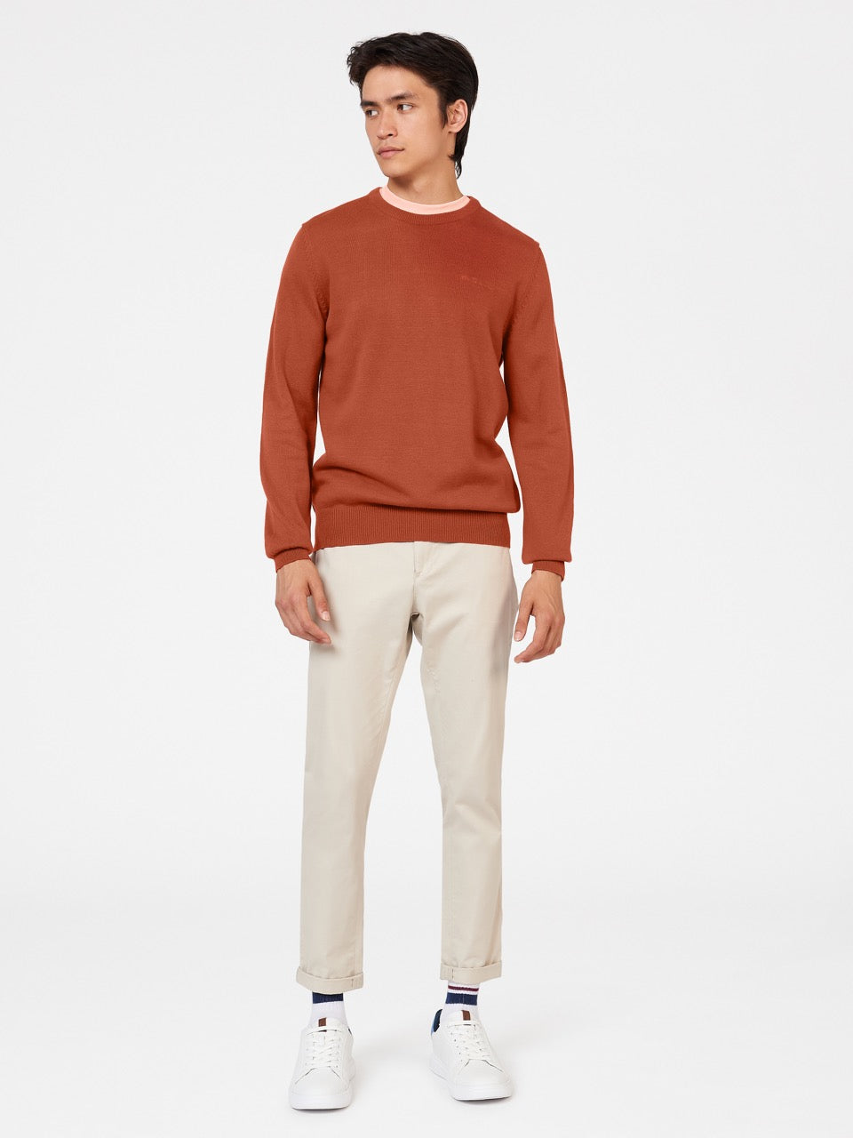 Maglieria Ben Sherman Signature Crewneck Arancioni | 357924-QFD