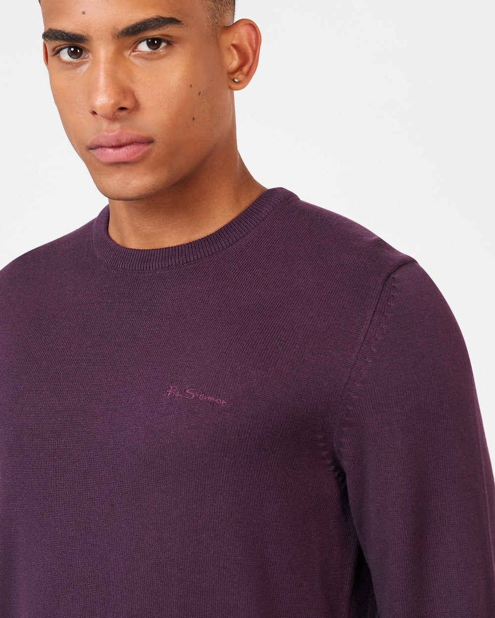 Maglieria Ben Sherman Signature Crewneck Viola | 176430-WNL