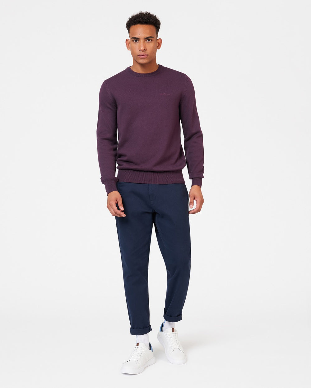 Maglieria Ben Sherman Signature Crewneck Viola | 176430-WNL