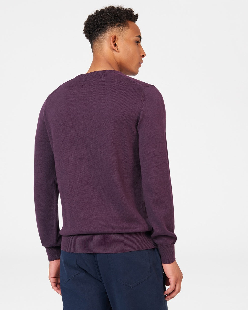 Maglieria Ben Sherman Signature Crewneck Viola | 176430-WNL