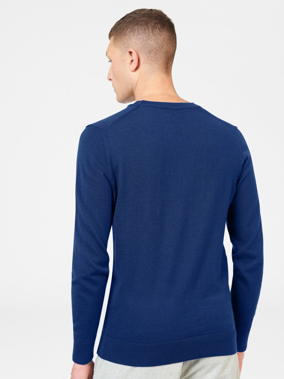 Maglieria Ben Sherman Signature Merino Crewneck Blu | 312980-UKJ