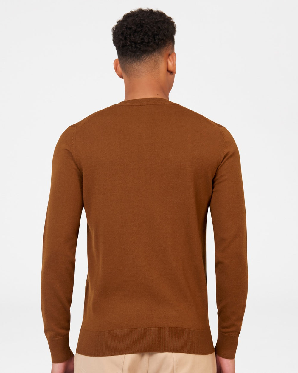 Maglieria Ben Sherman Signature Merino Crewneck Marroni | 248136-TSC