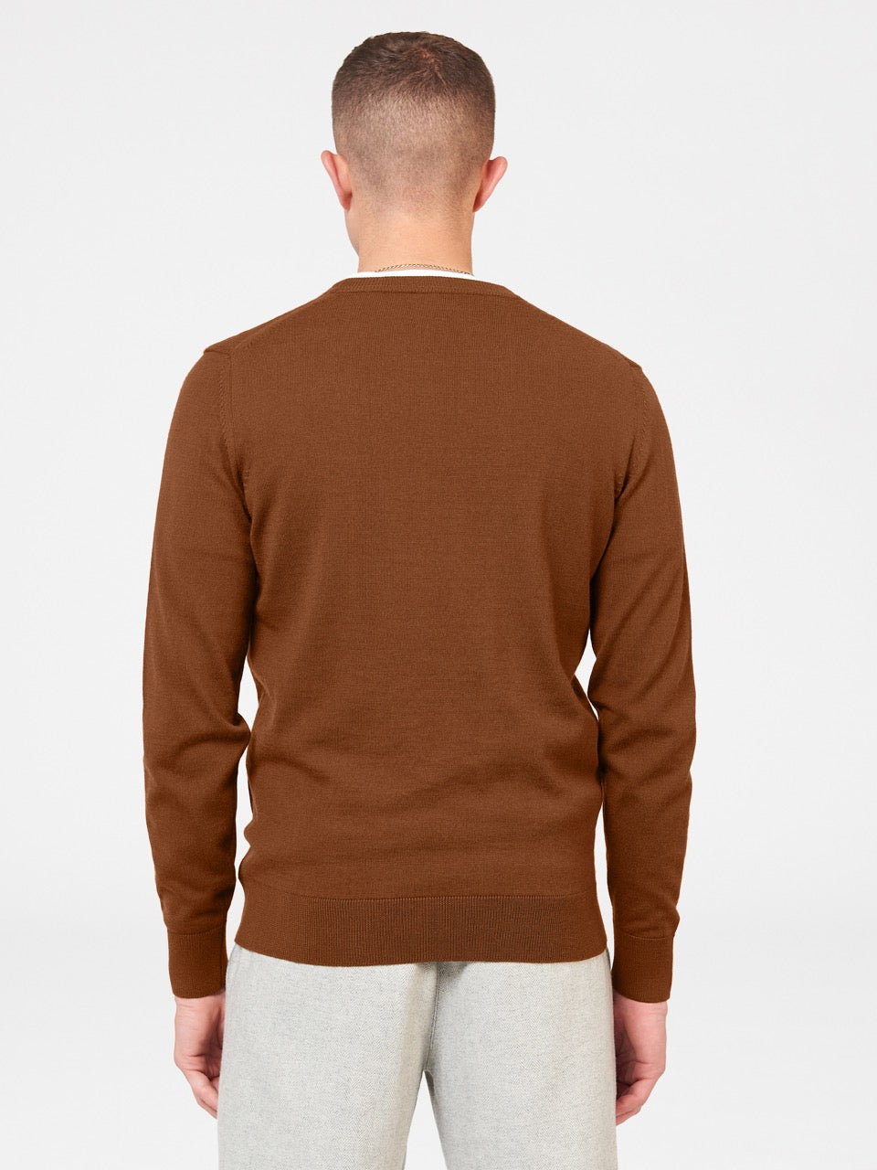 Maglieria Ben Sherman Signature Merino Crewneck Marroni | 248136-TSC