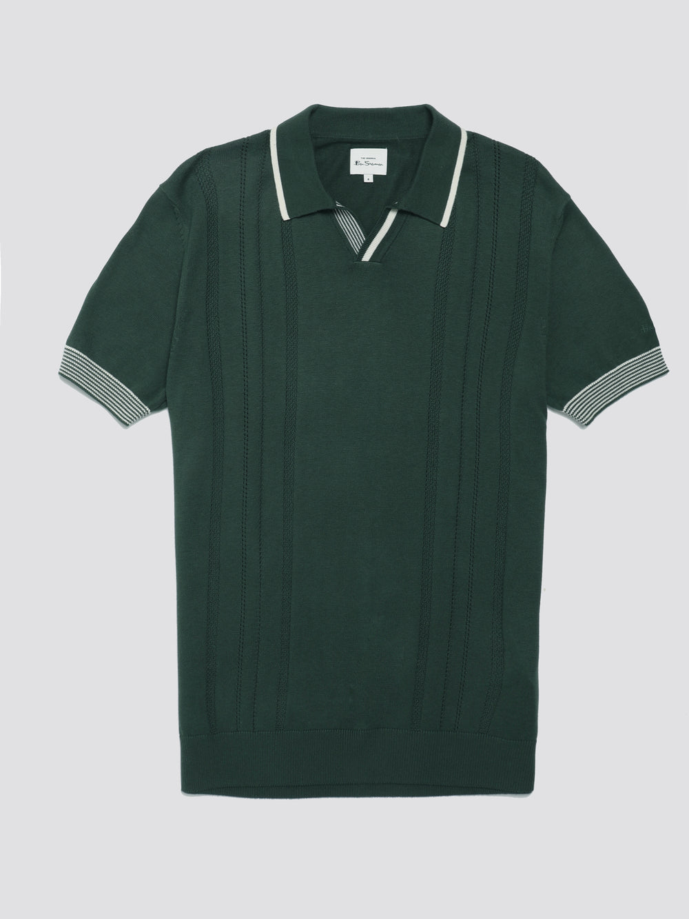 Maglieria Ben Sherman Signature Open Neck Polo Verdi | 309684-ALS