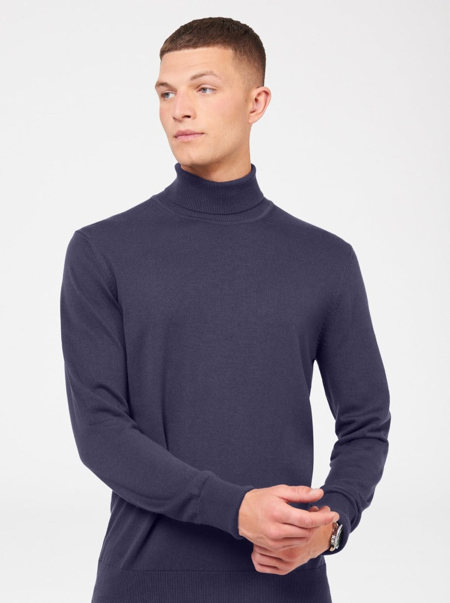 Maglieria Ben Sherman Signature Roll Neck Viola | 847963-NZH