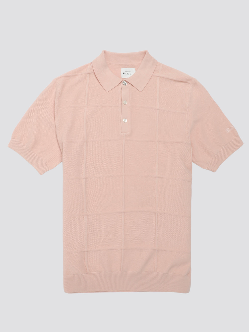 Maglieria Ben Sherman Signature Textured Polo Rosa | 309642-SKN