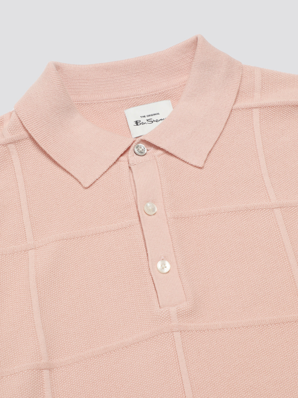 Maglieria Ben Sherman Signature Textured Polo Rosa | 309642-SKN