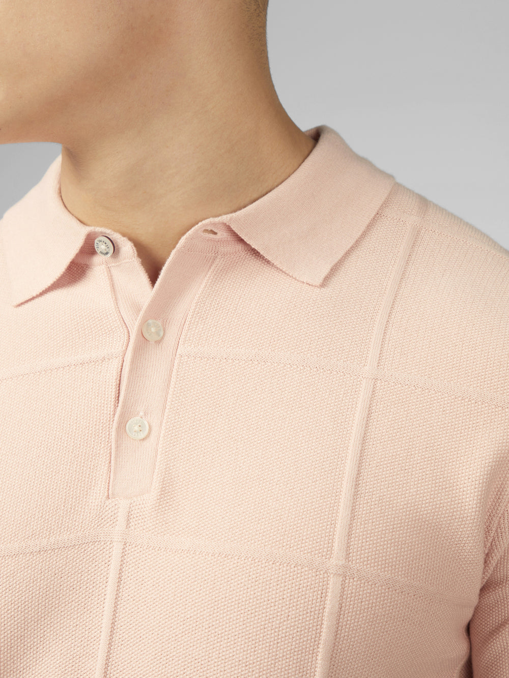 Maglieria Ben Sherman Signature Textured Polo Rosa | 309642-SKN