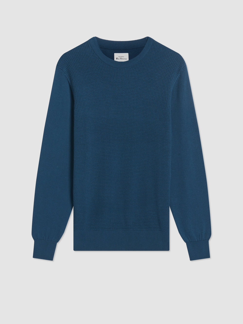 Maglieria Ben Sherman Textured Crewneck Indaco | 539826-RMC