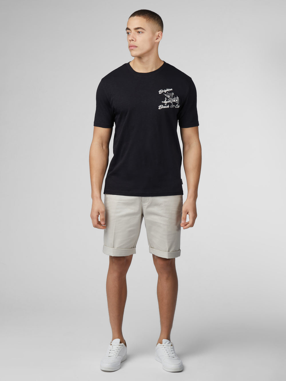 Maglietta Ben Sherman Signature Brighton Beach Club Nere | 742839-ZTH