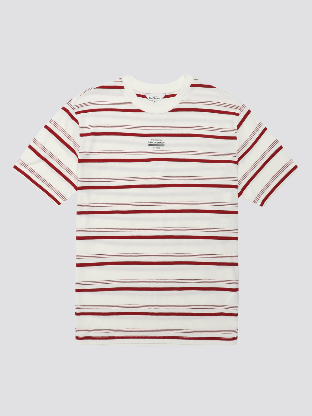 Maglietta Ben Sherman Signature Fine Stripe Bianche | 286751-ABE