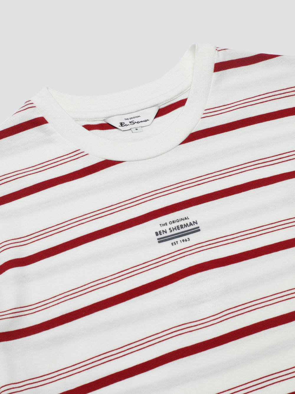 Maglietta Ben Sherman Signature Fine Stripe Bianche | 286751-ABE