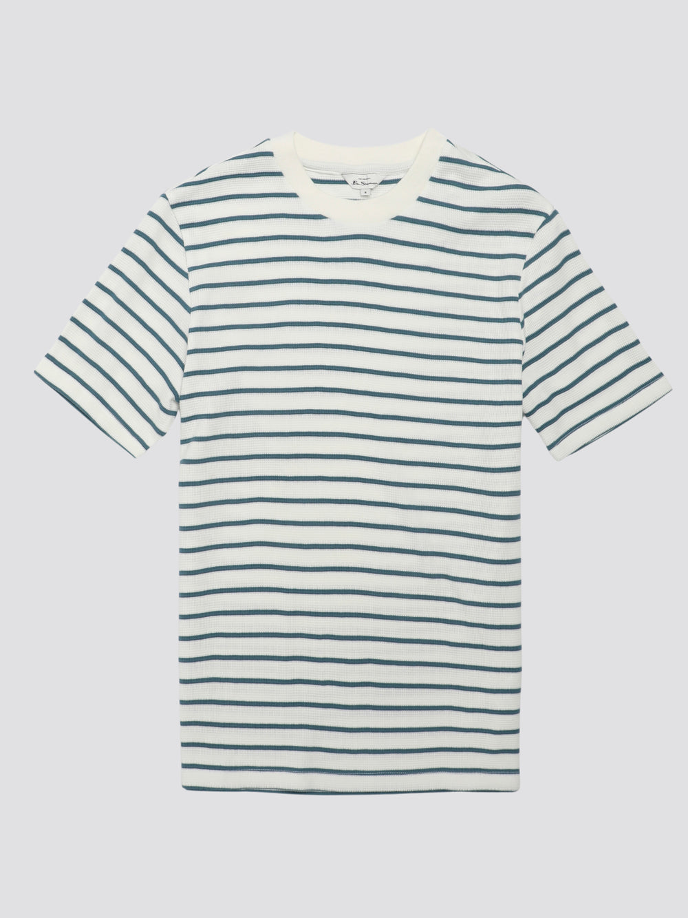 Maglietta Ben Sherman Signature Waffle Stripe Bianche | 861742-DMK