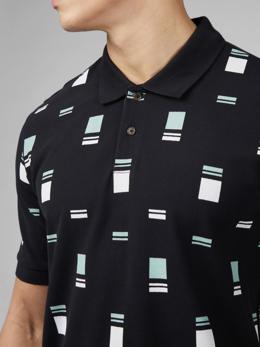 Magliette Polo Ben Sherman B by Ben Sherman Scatter Chequerboard Mod Stripe Nere | 317284-CNT