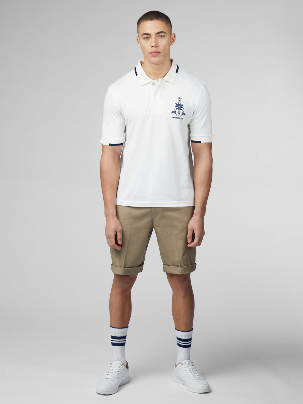 Magliette Polo Ben Sherman B by Ben Sherman Sports Club Embroidered Bianche | 127098-UJD